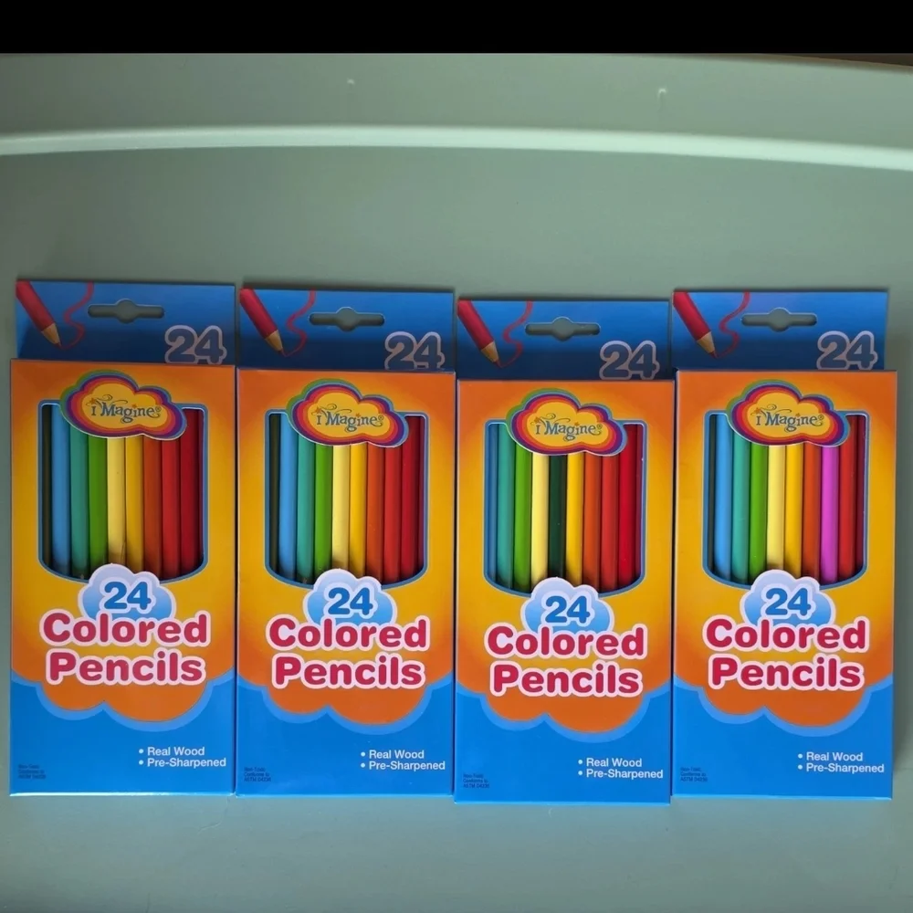 Imagine Colored Pencils 24ct, 4pk
